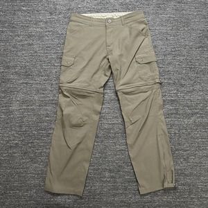 Kuhl Stealth Renegade Convertible Cargo Pants Men 32X30 Beige Hike Trail Outdoor